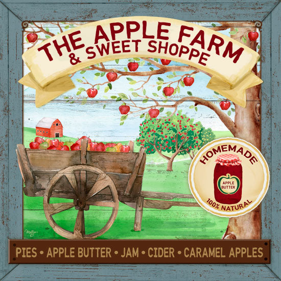 Mollie B. MOL1912 - The Apple Farm & Sweet Shoppe Apples, Apple Orchard, Farm, Wagon, Apple Butter, Farm, Trees from Penny Lane