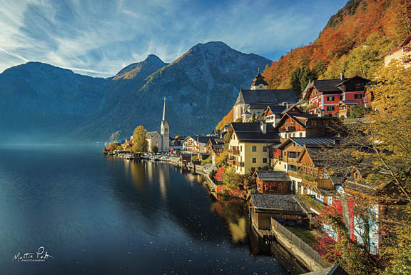 Martin Podt MPP367 - Hallstatt - Hallstatt, Village, Austria, Alpine Houses, Mountains from Penny Lane Publishing