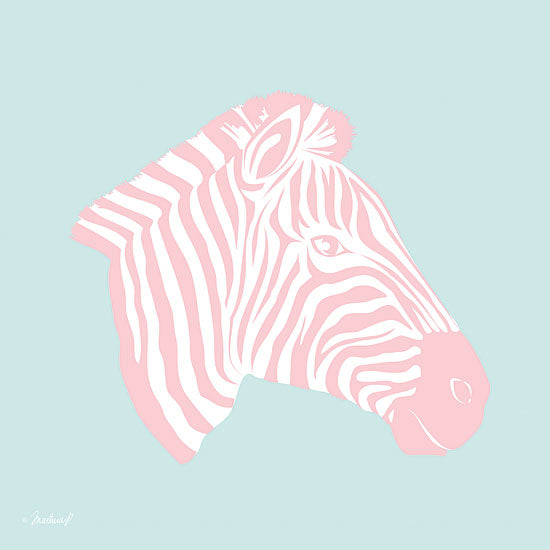 Martina Pavlova PAV145 - Sweet Pink Zebra - 12x12 Zebras, Portraits, Pastel from Penny Lane