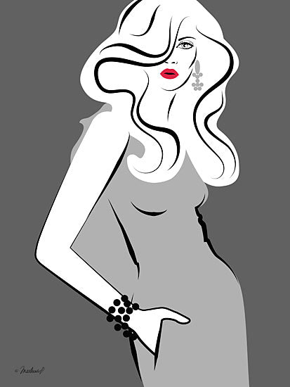 Martina Pavlova PAV196 - PAV196 - Sassy Fashion Girl - 12x16 Woman, Fashion, Figurative, Abstract from Penny Lane