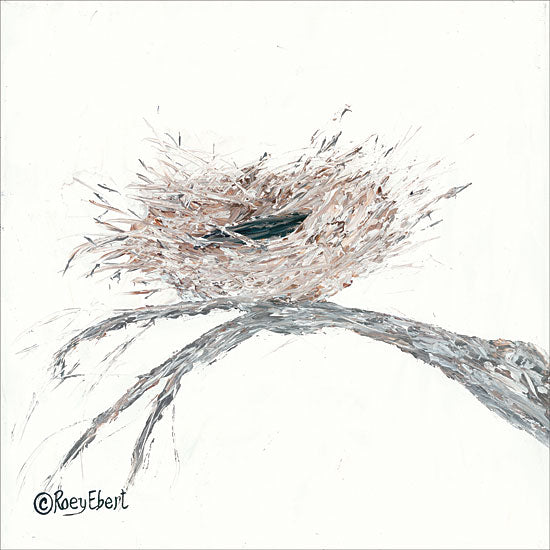 Roey Ebert REAR248 - Fly Baby Fly - 12x12 Abstract, Nest, Bird Nest, Branch from Penny Lane