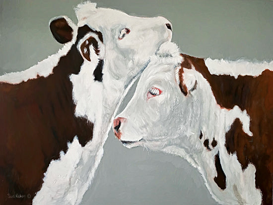 Suzi Redman RED112 - RED112 - April and August - 18x12 Cows, Farm from Penny Lane