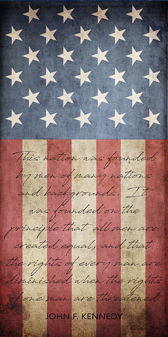 Susan Ball SB566 - This Nation (John F. Kennedy) - John F. Kennedy, American Flag, Stars and Stripes from Penny Lane Publishing