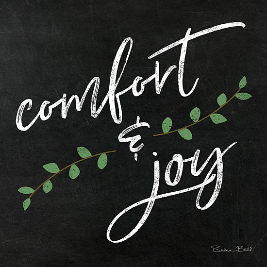 Susan Ball SB582 - Comfort & Joy Chalkboard Comfort & Joy, Greenery, Chalkboard, Holiday from Penny Lane