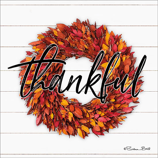 Susan Ball SB601 - Thankful Wreath Thankful, Wreath, Shiplap, Signs, Autumn from Penny Lane