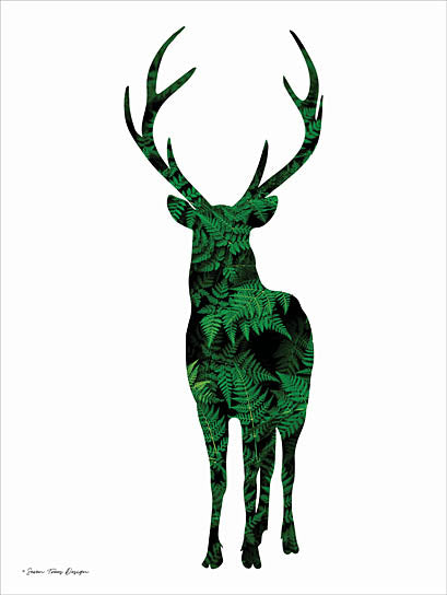 Seven Trees ST301 - Forest Deer I - Deer, Greenery, Silhouette from Penny Lane Publishing