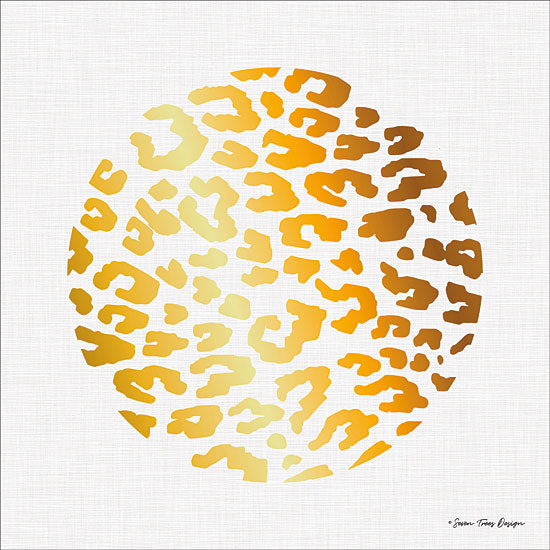 Seven Trees Design ST390 - Gold Leopard Gold, Leopard Print, Circle, Abstract from Penny Lane