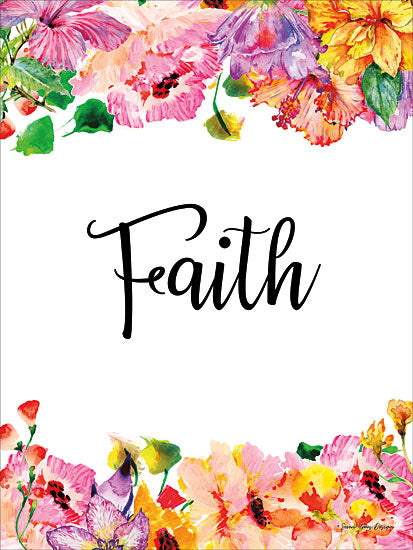 Seven Trees Design ST398 - Floral Faith Faith, Flowers, Signs from Penny Lane