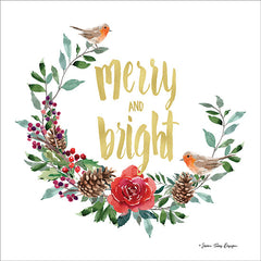 ST456 - Merry and Bright Robin Wreath - 12x12