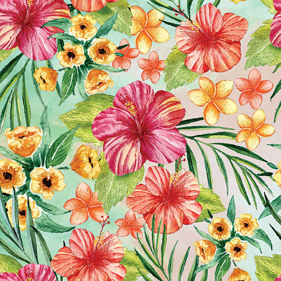 Seven Trees Designs ST539 - The Tropical Life I - 12x12 Flowers, Tropical Flowers, Yellow, Peach, Pink from Penny Lane